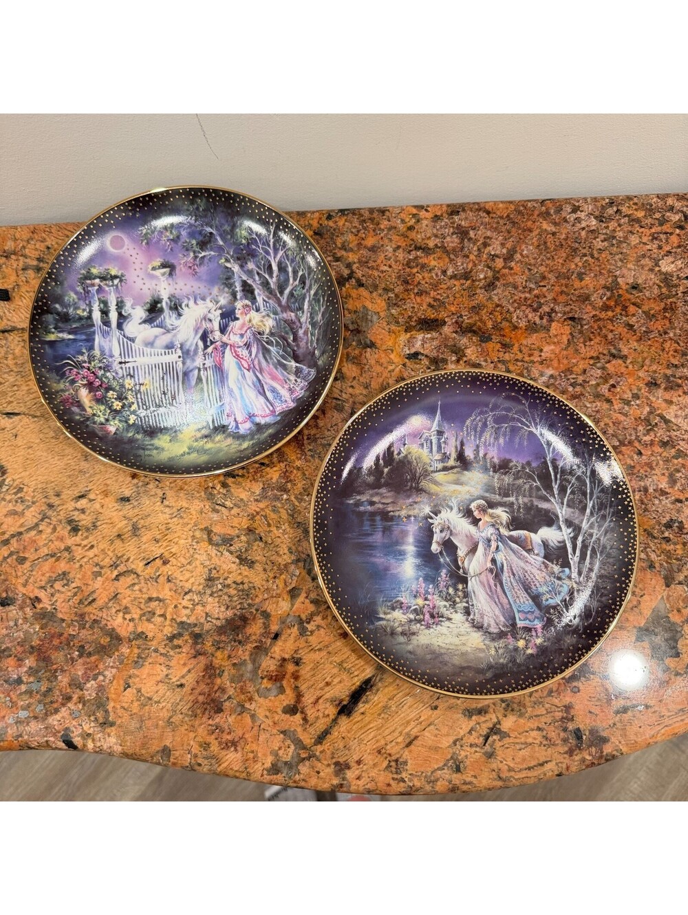 Set of 2 Bradford Exchange Decorative Plates